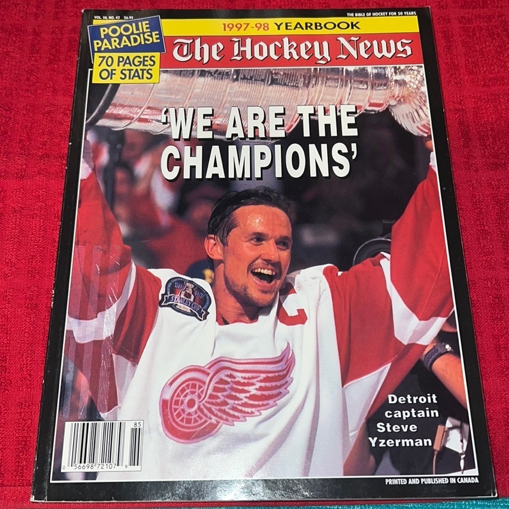 The hockey news vintage magazine